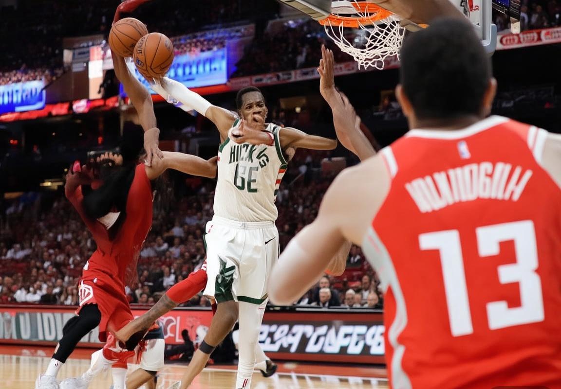 2018年3月8日NBA雄鹿VS火箭巅峰对决：字母哥哈登双星闪耀(图1)