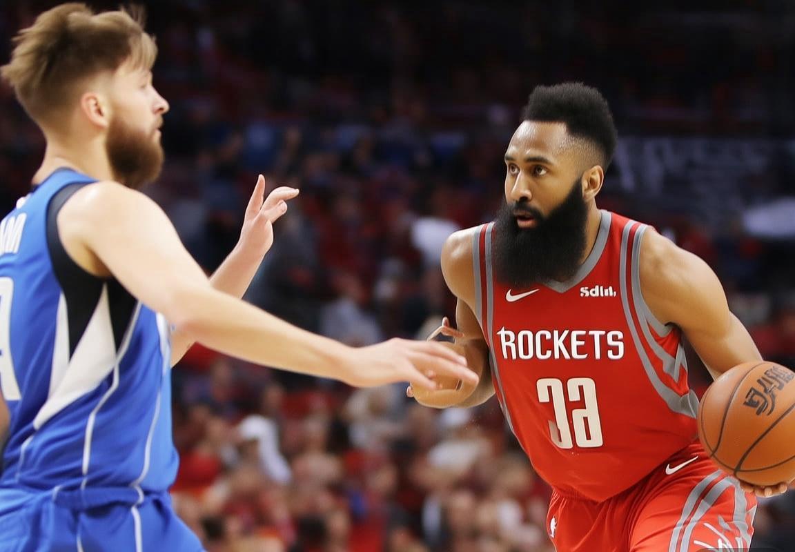 2018NBA火箭VS小牛：哈登东契奇火花对决瞬间回顾(图2)